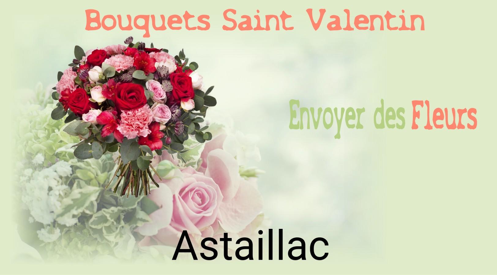 Roses de Saint-Valentin livrées à Astaillac